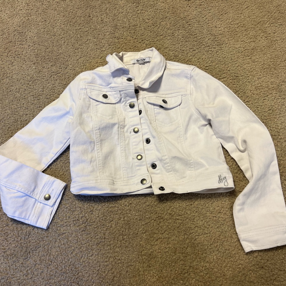 DKNY Bright White Jean Jacket